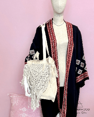 Macrame Tote Bag Handmade from WANDERWOOD