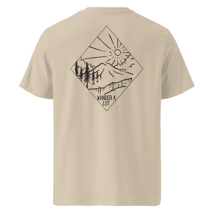 Wander A Lot - T-shirt Backprint 5 Kleuren from WANDERWOOD