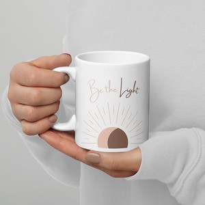 Witte Mok 'Be the Light' from WANDERWOOD