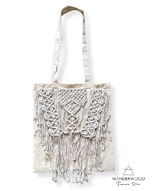 Macrame Tote Bag Handmade from WANDERWOOD