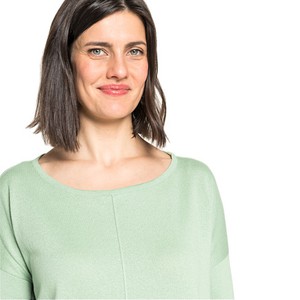 Gebreide jurk van bio-scheerwol en bio-katoen, melisse from Waschbär