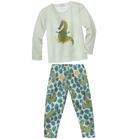 Pyjama van bio-katoen, mint from Waschbär