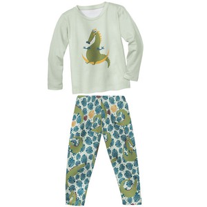 Pyjama van bio-katoen, mint from Waschbär