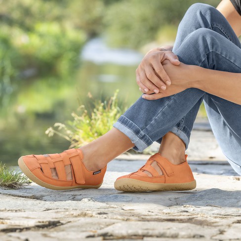 Barefoot sandaal TRAYLER, lichtrood from Waschbär