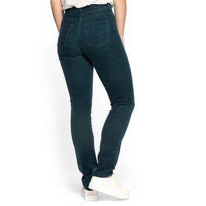 Corduroy broek PAULA van fijne rib van bio-katoen, petrol from Waschbär