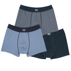 Boxershorts van bio-katoen, set van 3, kleurrijk via Waschbär