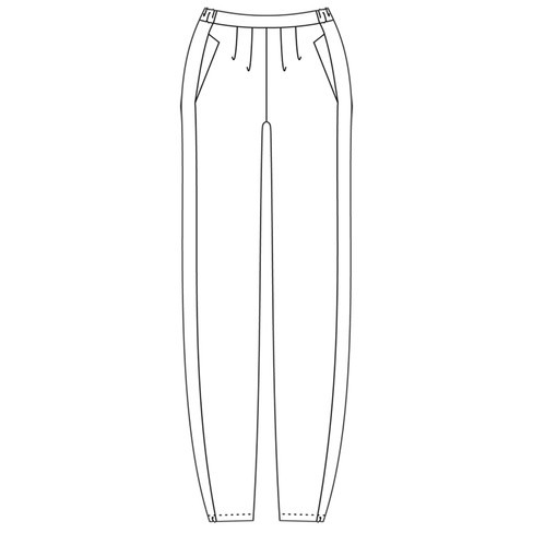 Comfortabele linnen broek, nachtblauw from Waschbär