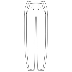 Comfortabele linnen broek, nachtblauw from Waschbär