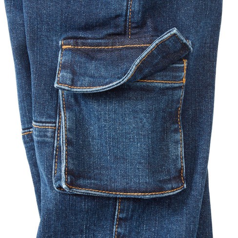 Worker-jeans van bio-katoen, donkerblauw from Waschbär