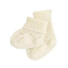 Sokjes voor pasgeborenen van bio-scheerwol, natuur van Waschbär