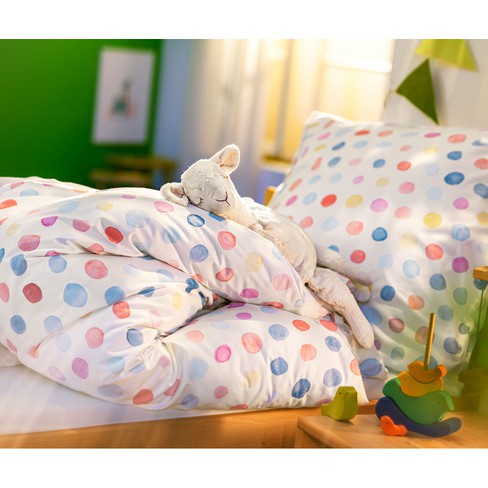 Renforcé kinder-beddengoedset van bio-katoen, 2-dlg, gestipt from Waschbär