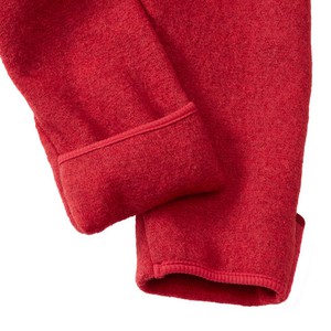 Wolwalk overall voor baby's van bio-scheerwol, rood from Waschbär