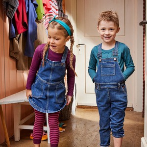 Jeans-tuinbroek van bio-katoen, donkerblauw from Waschbär