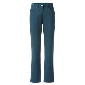 Corduroy broek PAULA van fijne rib van bio-katoen, petrol from Waschbär