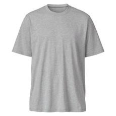 T-shirt van bio-katoen, grijs-gemêleerd via Waschbär