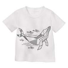 Shirt met korte mouw ABC, walvis via Waschbär
