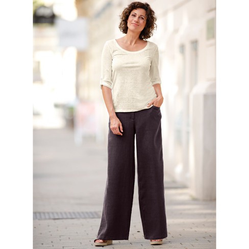 Linnen broek "Anne", kersen from Waschbär
