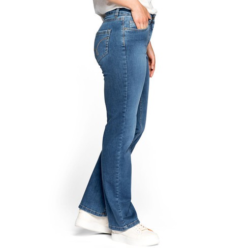 Jeans RECHT van bio-katoen, lichtblauw from Waschbär