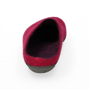 Wolvilten huisschoenen, fuchsia from Waschbär