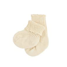 Sokjes voor pasgeborenen van bio-katoen, natuur van Waschbär