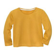 Shirt met lange mouw van bio-katoen, geel van Waschbär