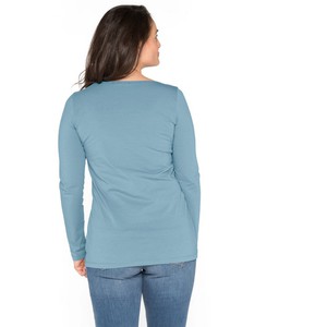 Shirt met lange mouw van bio-katoen, pacific from Waschbär