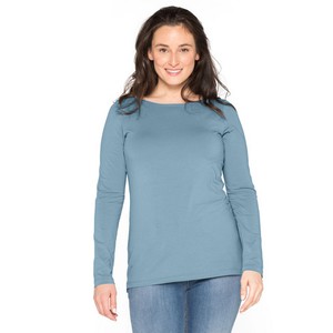 Shirt met lange mouw van bio-katoen, pacific from Waschbär