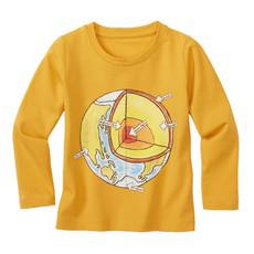Shirt met lange mouwen, geel via Waschbär