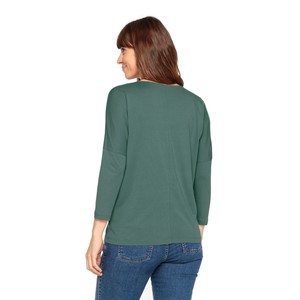 Shirt mit ¾-Ärmeln aus Lyocell mit Bio-Baumwolle, seegras from Waschbär