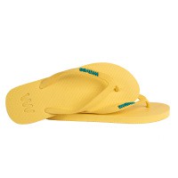 Natural Rubber Flip Flop – Yellow from Waves Flip Flops