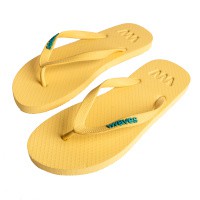 Natural Rubber Flip Flop – Yellow from Waves Flip Flops