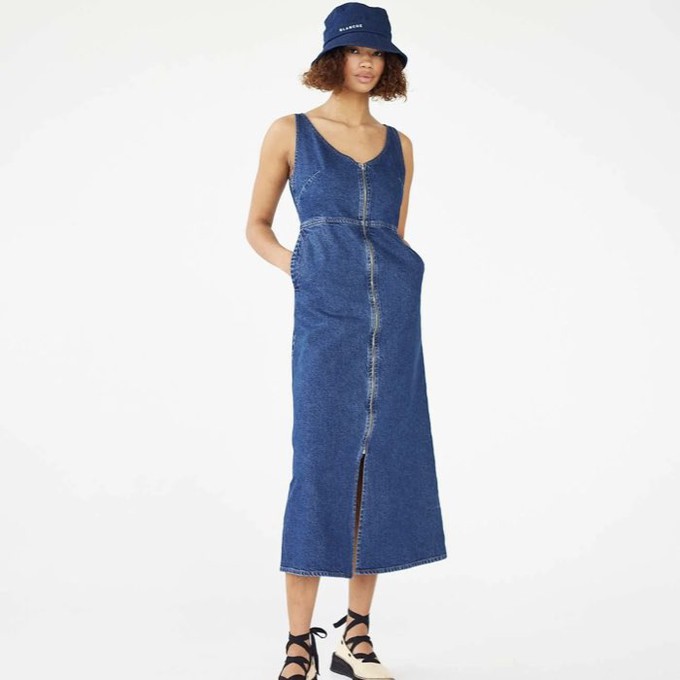 Denim Jurk Culver | Blanche | Blauw from WhatTheF