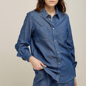 Jeans Shirt Sana | People Tree | Blauw from WhatTheF