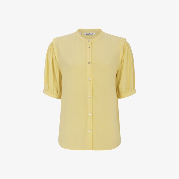 Pansy Shirt | Soft Rebels | Geel from WhatTheF