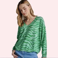 V-hals Sweater Zena | Absolut Cashmere | Groen via WhatTheF