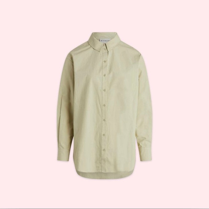 Lang Shirt Ginsburg | Blanche | Groen from WhatTheF