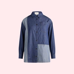 Denim Shirt Dua | Blanche | Blauw from WhatTheF