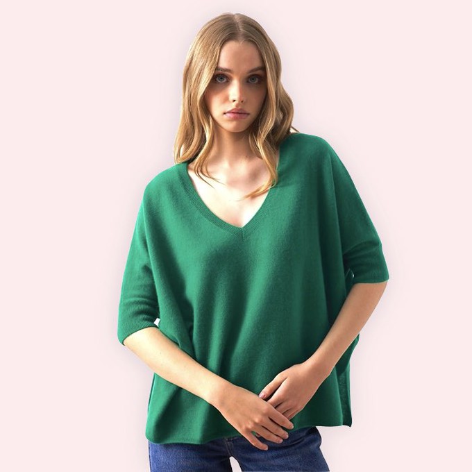 Cashmere Sweater Kate | Absolut Cashmere | Groen from WhatTheF