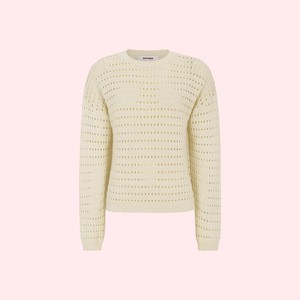 Gebreide Sweater Maren | Soft Rebels | Beige from WhatTheF