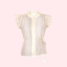 Mouwloze Blouse Mukta | I Am Jai | Crème van WhatTheF