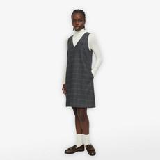 Geruite Jurk Annie | Soft Rebels | Grijs via WhatTheF