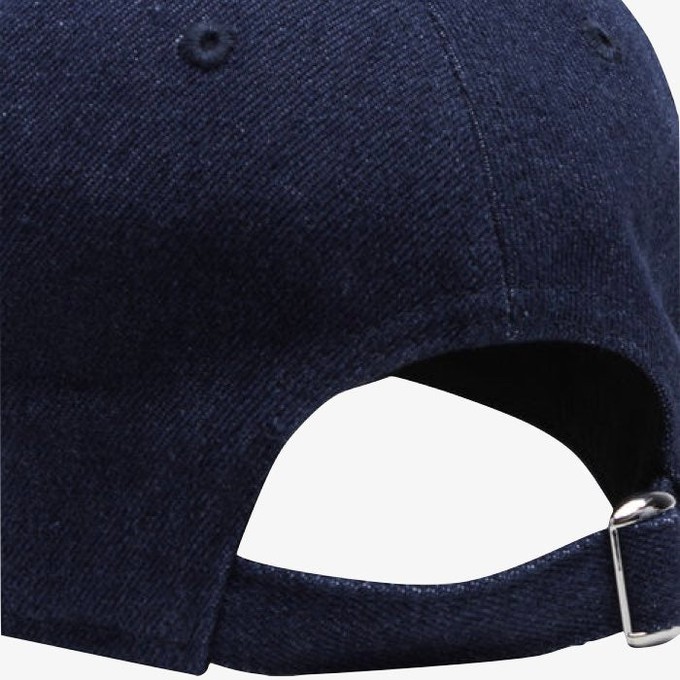 Logo Cap Denim | Blanche | Blauw from WhatTheF