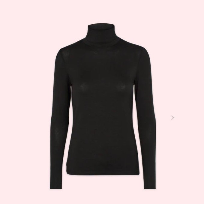 Turtleneck Joline | Basic Apparel | Zwart from WhatTheF