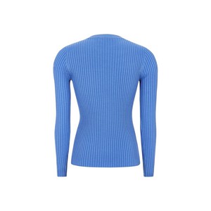 Rib Knit Shirt Noa | Soft Rebels | Blauw from WhatTheF