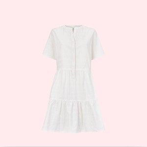 Korte Jurk Lisbeth | People Tree | Wit from WhatTheF