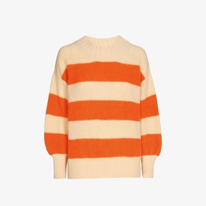 Gestreepte Sweater Ziggy | Gloria!Gloria! | Oranje Zand from WhatTheF