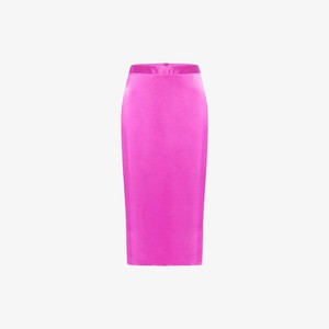 Zijden Satijnen Midi Rok | Lanius | Roze from WhatTheF