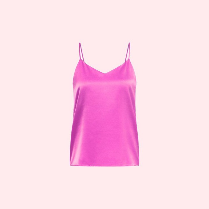 Zijde Satijnen Top | Lanius | Roze from WhatTheF