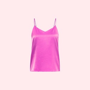 Zijde Satijnen Top | Lanius | Roze from WhatTheF