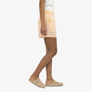 Geruite Shorts Amaya | Soft Rebels | Oranje from WhatTheF